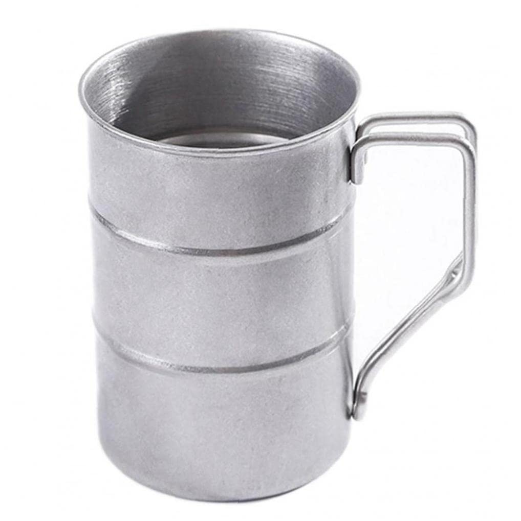 Amazon.co.jp: ビアジョッキ 400ml 樽型 ステンレススチール製